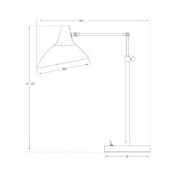 Charlton Table Lamp 11 Charlton Table Lamp -City Lights Store visual comfort charlton table lamp line drawing
