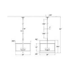 Halle Outdoor Pendant Light 17 Halle Outdoor Pendant Light -City Lights Store visual comfort halle outdoor pendant light line drawing 06