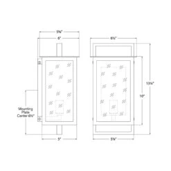 Halle Outdoor Wall Light -City Lights Store visual comfort halle wall light line drawing