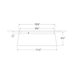 Halo LED Flush Mount Ceiling Light -City Lights Store visual comfort halo led flush mount ceiling light line drawing 02