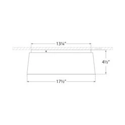 Halo LED Flush Mount Ceiling Light -City Lights Store visual comfort halo led flush mount ceiling light line drawing 03