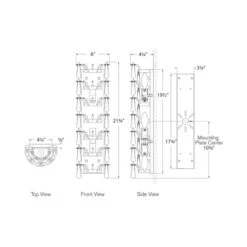 Liscia Wall Light -City Lights Store visual comfort liscia wall light line drawing 02