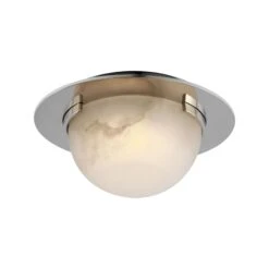 Melange Solitaire LED Flush Mount Ceiling Light -City Lights Store visual comfort melange solitaire led flush mount ceiling light 03