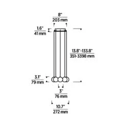 Orbet Round LED Chandelier -City Lights Store visual comfort modern orbet round led chandelier line drawing 01 068a3996 4695 4f19 91e3 bbaf4de0c46a