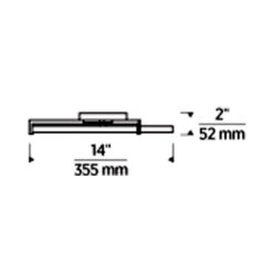 Shuffle LED Flush Mount Ceiling Light 24 Shuffle LED Flush Mount Ceiling Light -City Lights Store visual comfort modern shuffle led flush mount ceiling light line drawing 02 0bc1957b 6051 4a58 bad7 514192a48988