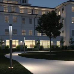 Turbo Outdoor LED Light Column -City Lights Store visual comfort modern turbo outdoor led light column lifestyle 01 d00159c7 d1da 452d 83a9 c67aa6a8fb09