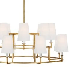 Modica Ring Chandelier -City Lights Store visual comfort modica ring led chandelier 04