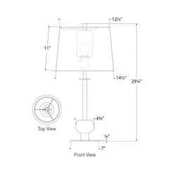 Comtesse Table Lamp -City Lights Store visual comfort signature comtesse table lamp line drawing 3ee48667 421e 4293 bcaa 6eac6f5dbcf2