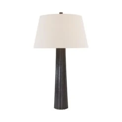Fluted Spire LED Rechargeable Table Lamp