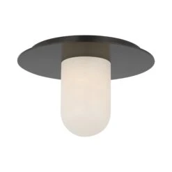 Fosse Solitaire LED Flush Mount Ceiling Light -City Lights Store visual comfort signature fosse solitaire led flush mount ceiling light 05 28f864eb bcbb 4358 9257 95b5156e9174