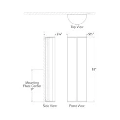 Phinn LED Linear Bath Wall Light -City Lights Store visual comfort signature phinn led linear bath wall light line drawing 51aed66e fbdc 4e86 b52a ff43c26334c7