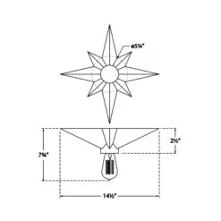 Star Flush Mount Ceiling Light 12 Star Flush Mount Ceiling Light -City Lights Store visual comfort star flush mount ceiling light line drawing