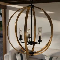 Allier Outdoor Chandelier -City Lights Store visual comfort studio allier outdoor chandelier lifestyle 02 3f99416f 74b7 48bd 8a1f 7b87a6411039