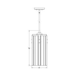 Z-LIte Alverton Pendant Light -City Lights Store z lite alverton pendant light line drawing 02 00b13883 e5ef 4240 9f4a 43d2f94bbf5f