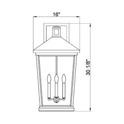 Z-LIte Beacon Outdoor Wall Light -City Lights Store z lite beacon outdoor wall light line drawing 05 06ea195f e00d 4cb7 bfb8 ec3497d3b79a