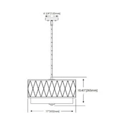Z-LIte Dalton Pendant Light -City Lights Store z lite dalton pendant light line drawing 01 6fa56963 6135 4a33 8e35 ad27fed95838