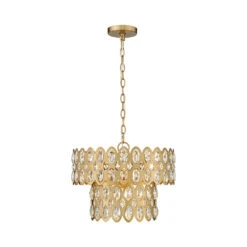 Z-LIte Dealey Crystal Multi-Tier Pendant Light