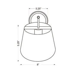 Z-LIte Lilly Wall Light -City Lights Store z lite lilly wall light line drawing 2371237b bffc 4a08 baef f63e82cde040