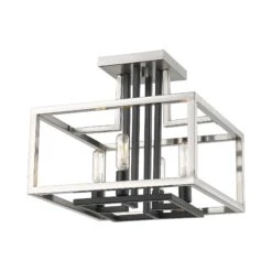 Z-LIte Quadra Semi Flush Mount Ceiling Light -City Lights Store z lite quadra semi flush mount ceiling light 05 b3c1194a 982d 4171 a733 40be2c5b7abc