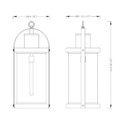 Z-LIte Roundhouse Outdoor Pendant Light -City Lights Store z lite roundhouse outdoor pendant light line drawing ca43d2ee 954d 485c 8233 117e299e9627