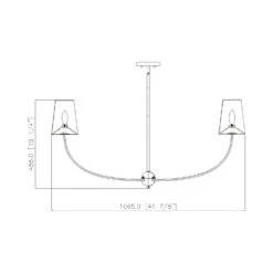 Z-LIte Shannon Chandelier -City Lights Store z lite shannon chandelier line drawing 02 35ac30de 1353 4cfb b075 b87a149f2e59