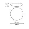 Bis Bayonet Ceiling/Wall Light 2 Bis Bayonet Ceiling/Wall Light -City Lights Store zafferano lighting bis bayonet ceiling wall light line drawing 02