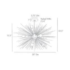 Zanadoo Fixed Chandelier -City Lights Store zanadoo fixed chandelier line drawing